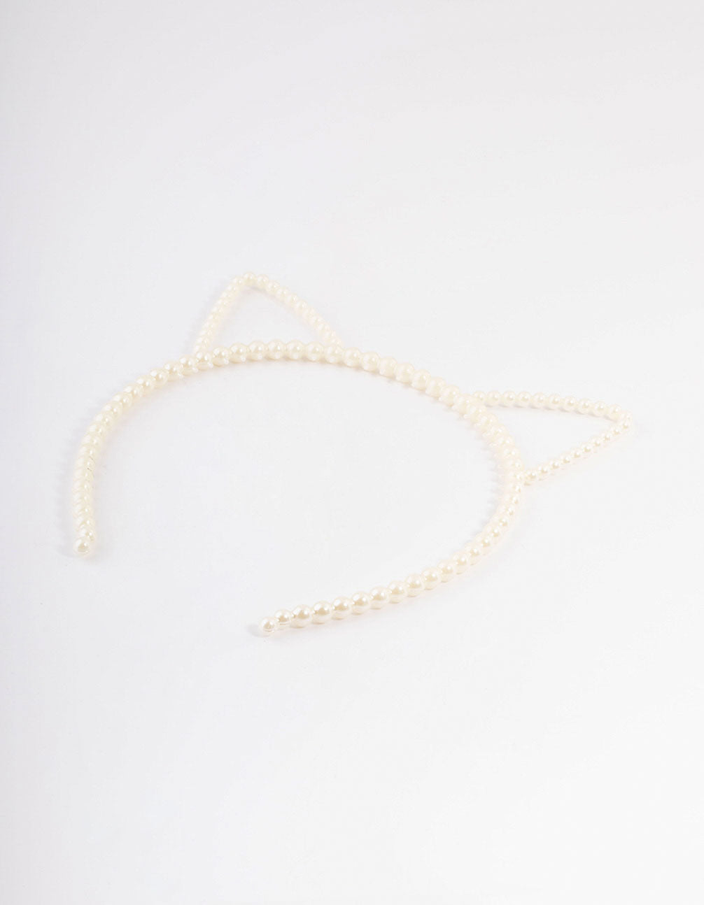 Kids Plastic Cat Ear Pearl Headband