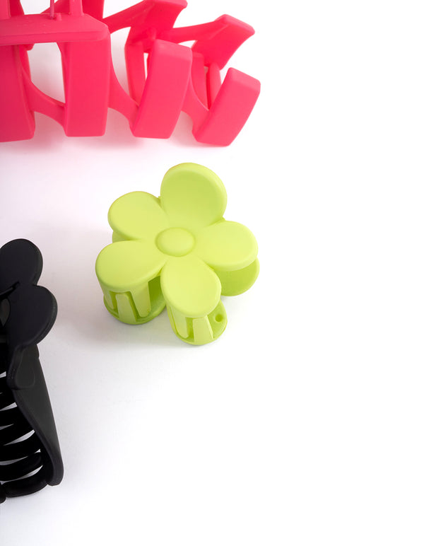 Plastic Swirl Flower Claw Pack