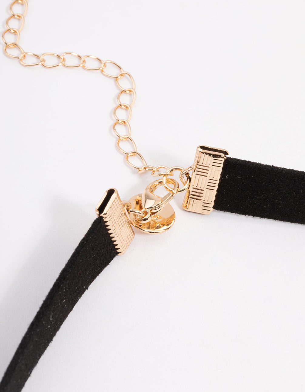 Gold Gem Cross Choker