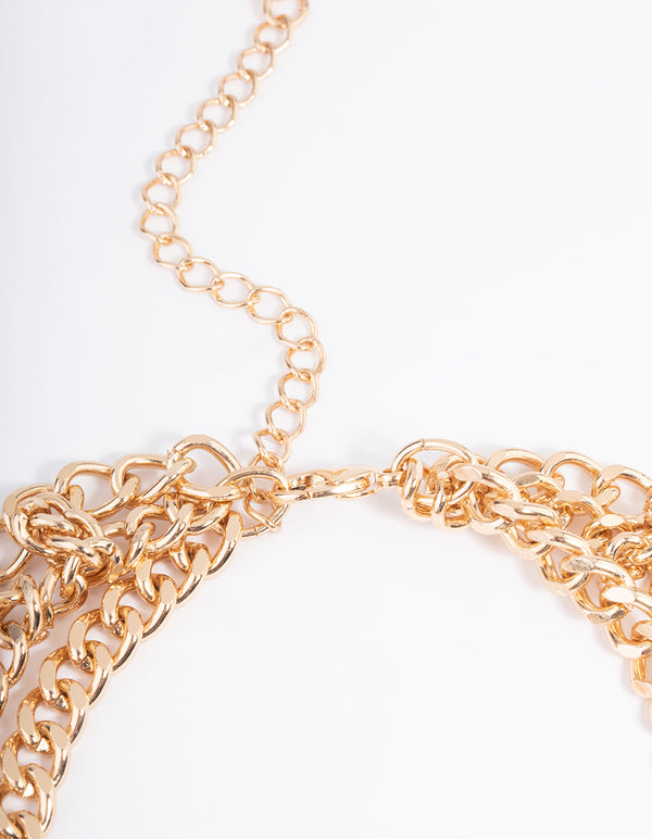 Gold Multi Coin Necklace
