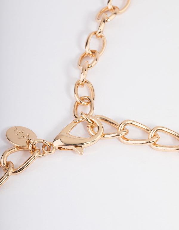 Gold Pearl Chain Belt