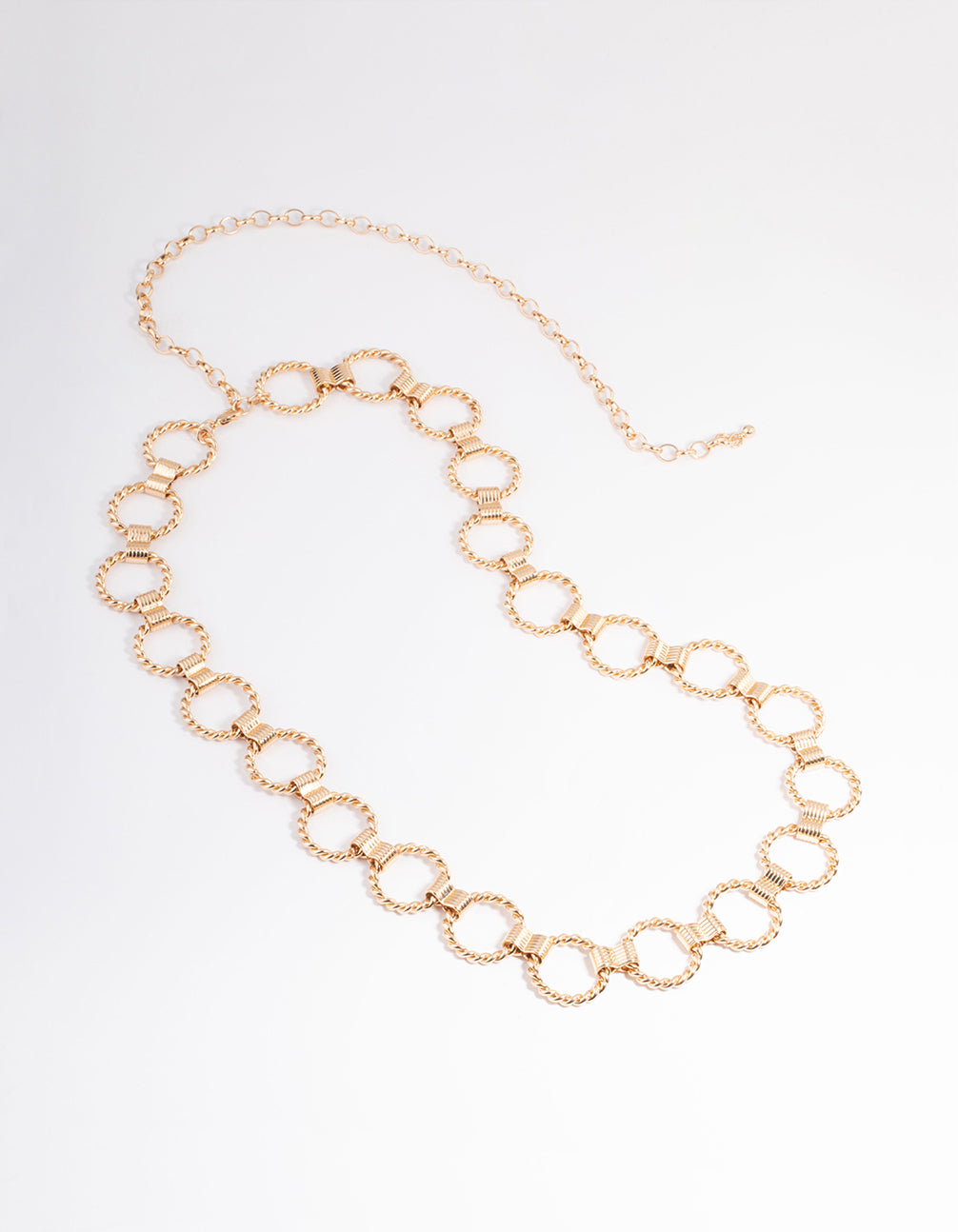 Gold Rope Twist Chain Belt