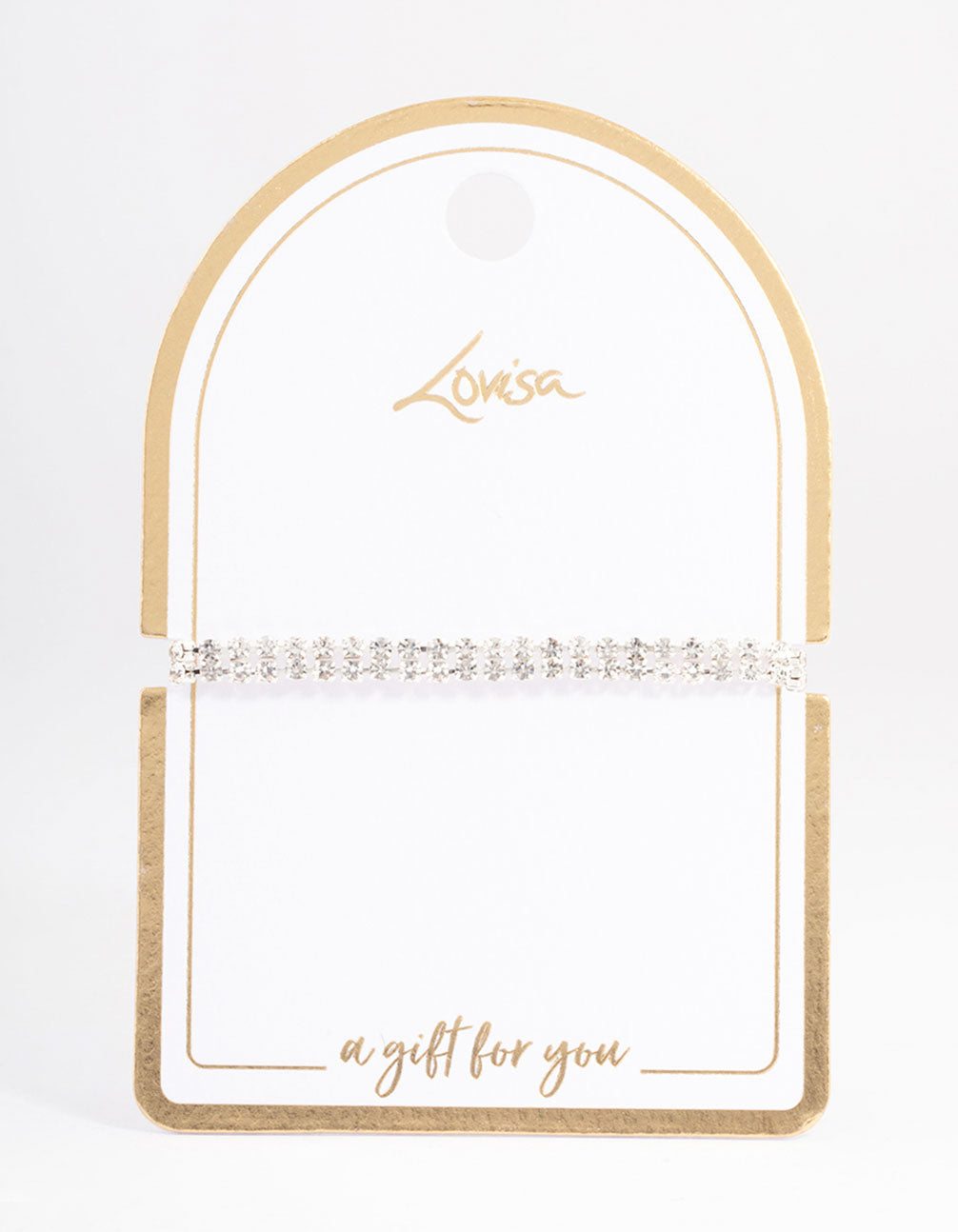 Silver Classic Cupchain Tennis Bracelet