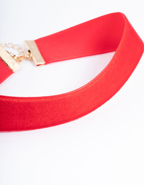 Red Velvet 22mm Choker