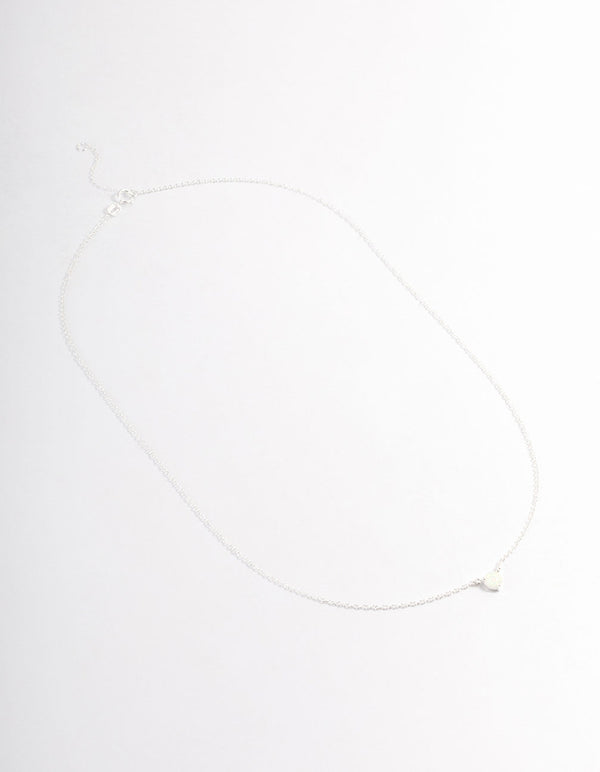 Sterling Silver Round Open Pendant Necklace