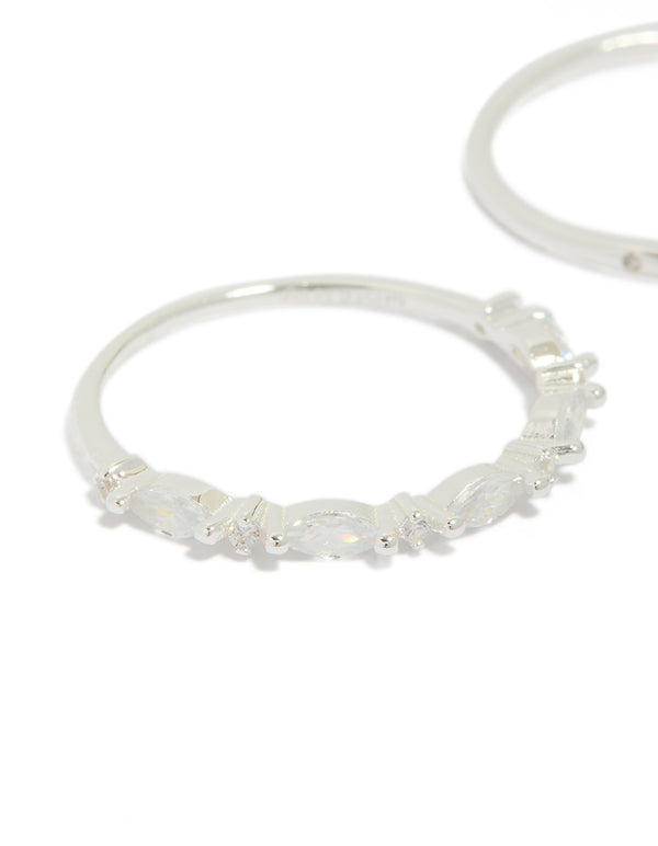 Sterling Silver Marquise Ring Pack