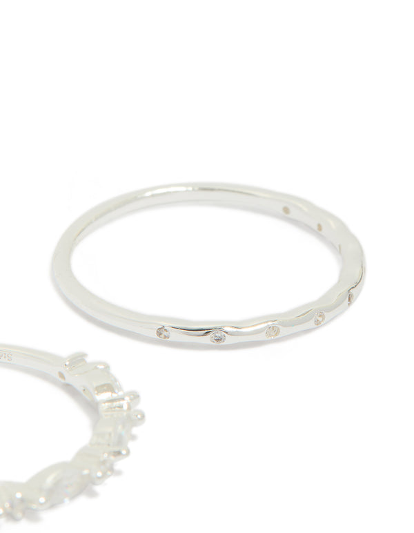 Sterling Silver Marquise Ring Pack