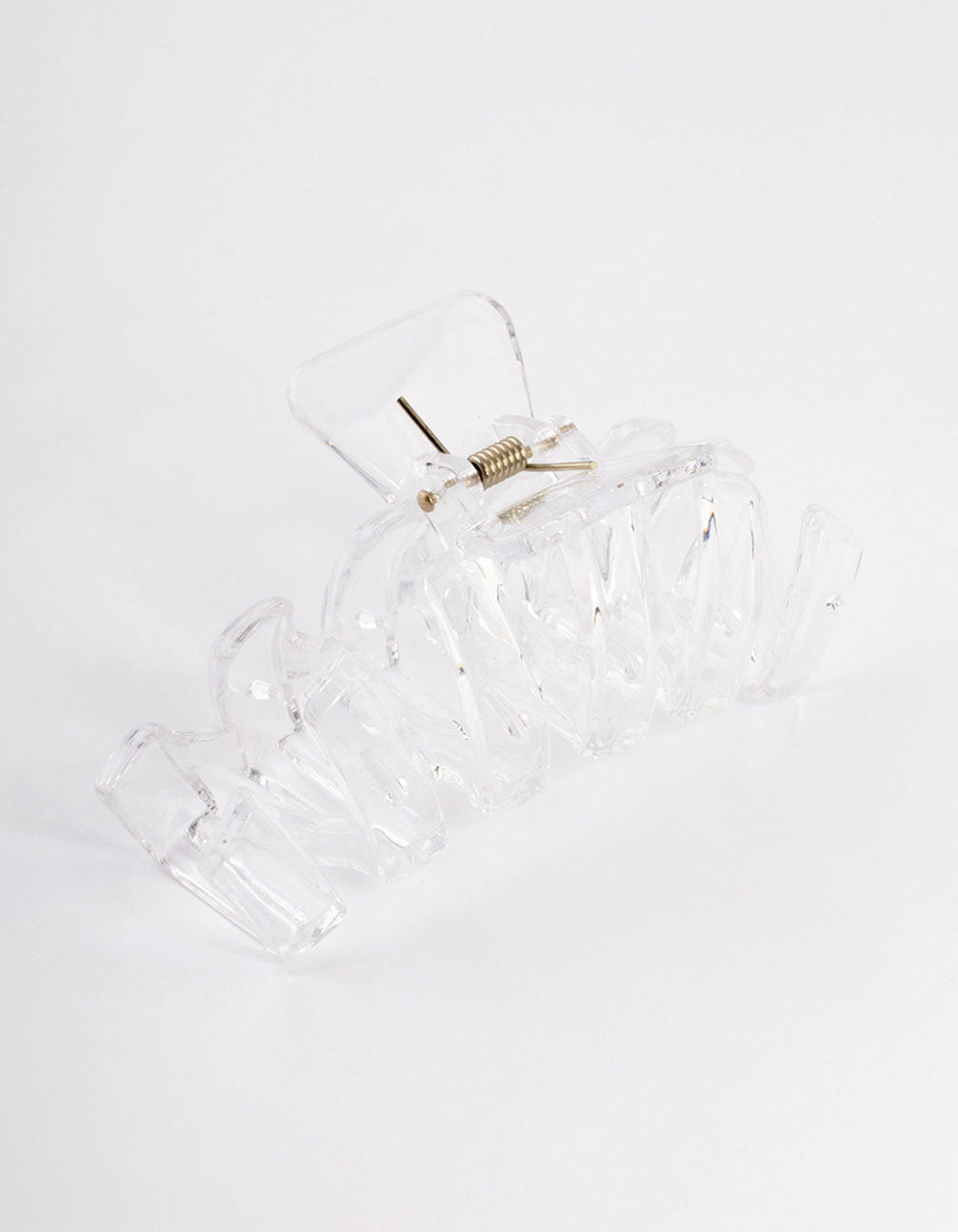 Clear Zig Zag Hair Claw Clip