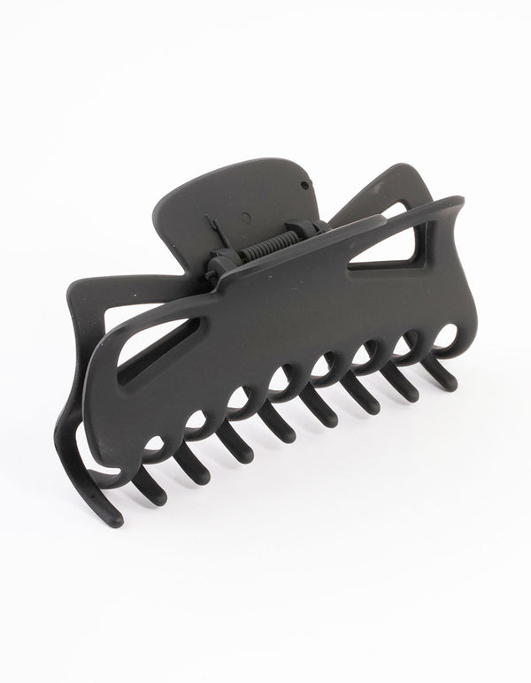 Large Black Bow Claw Clip