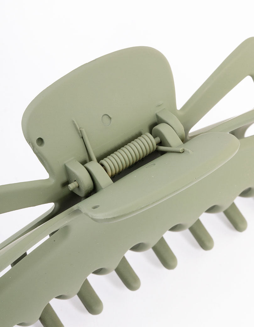 Green Large Bow Claw Clip