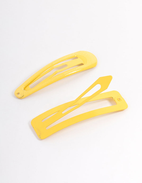Coated Yellow Mixed Bubble Snap Clip Pack