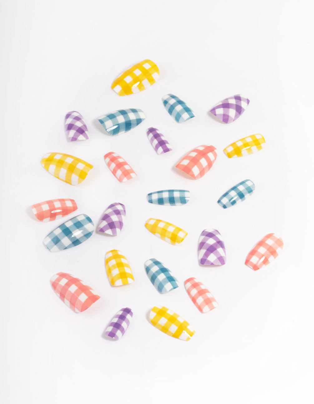 Multi Hatch Press On Nails