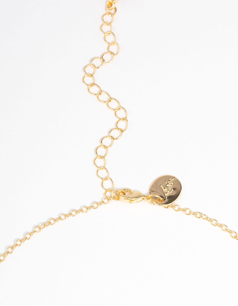 Gold Plated Green Fluorite Freshwater Pearl Square Charm Necklace