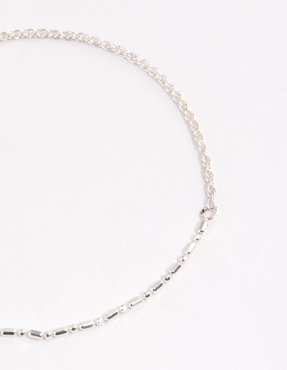 Sterling Silver Mix Link Bracelet