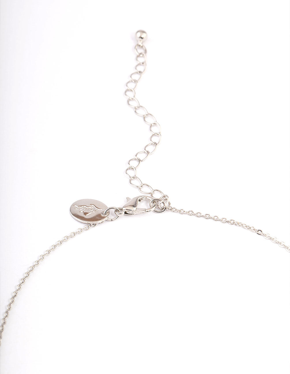 Silver Red Cubic Zirconia Pear Halo Earrings & Necklace Set
