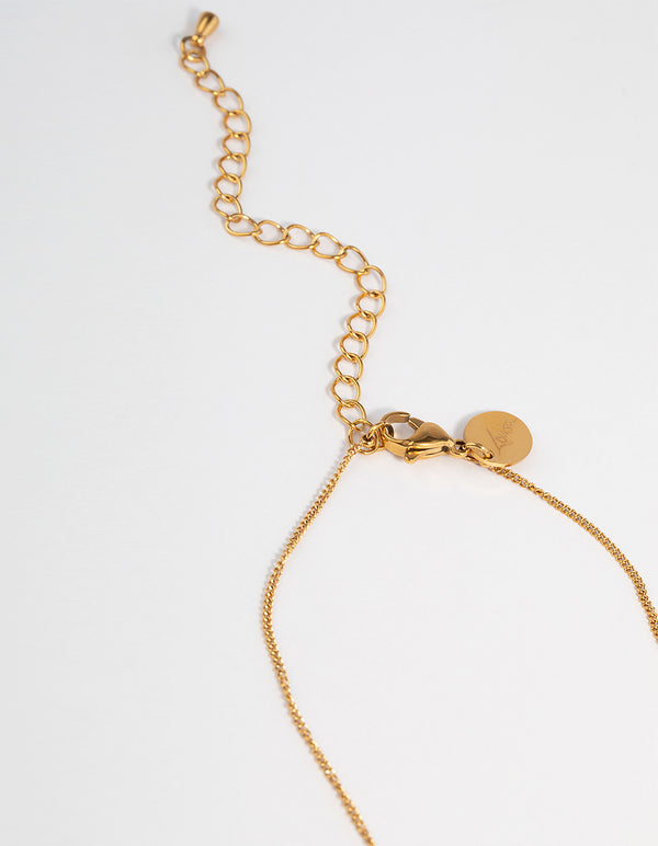 Waterproof Gold Plated Stainless Steel Disc Pendant Necklace Pack