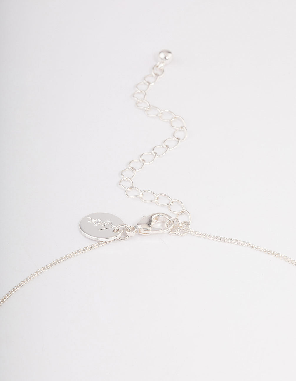Silver Green Fluorite Shard Curb Necklace