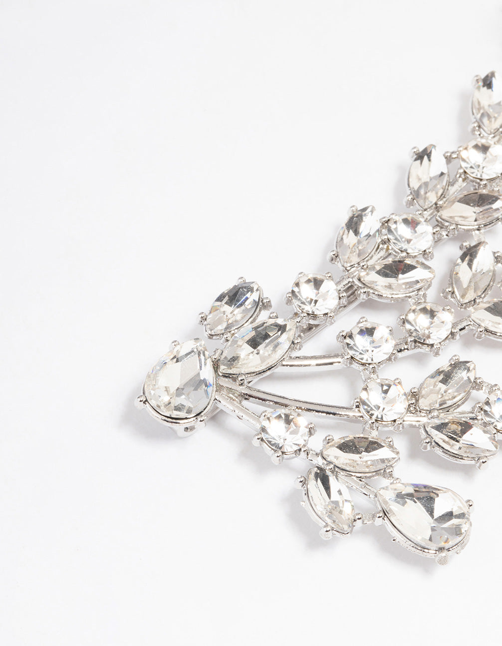 Silver Crystal Diamante Hair Slide
