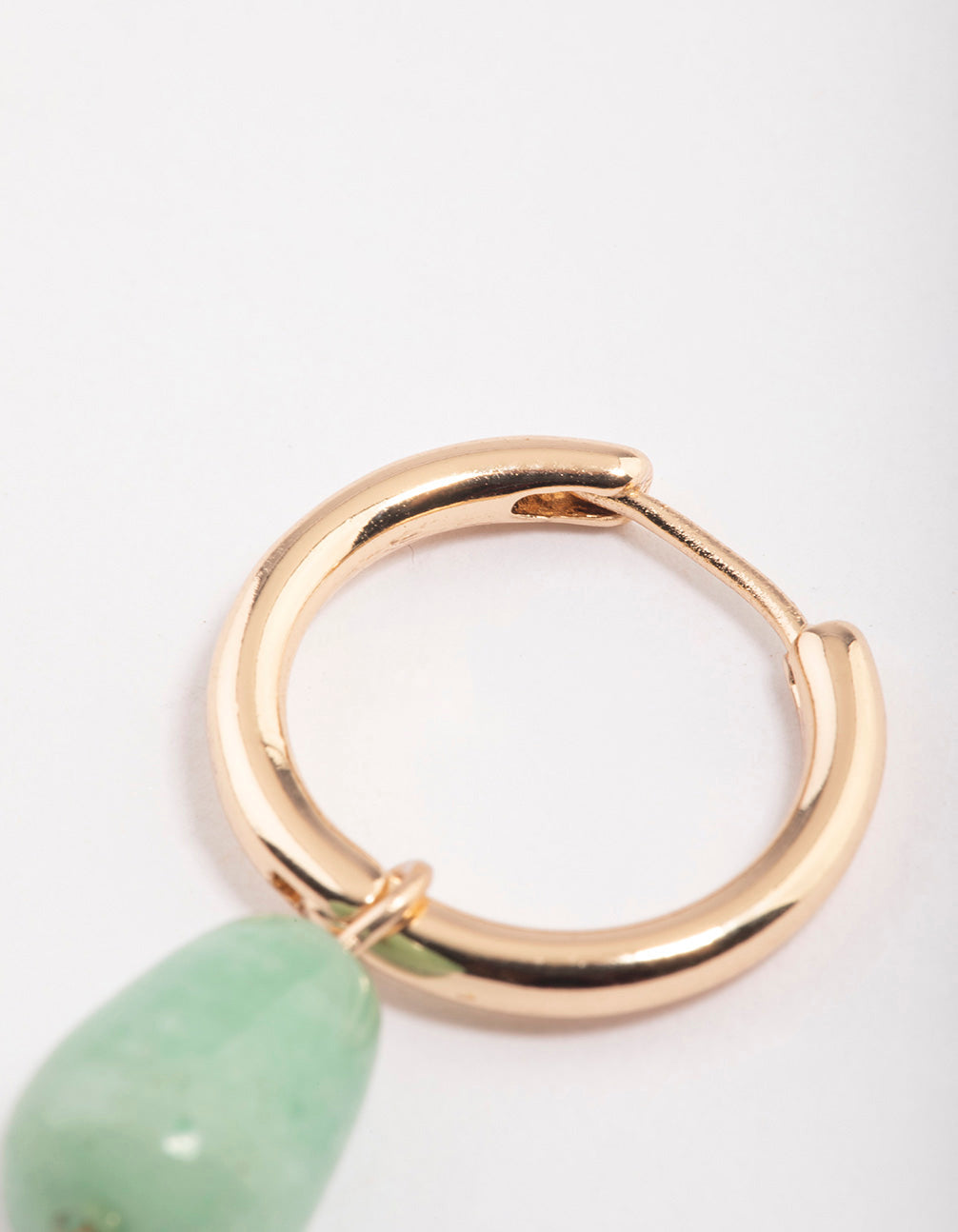 Gold Aventurine Teardrop Earrings
