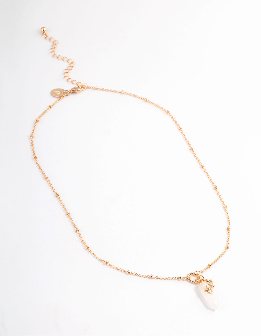 Gold Quartz Shard Necklace