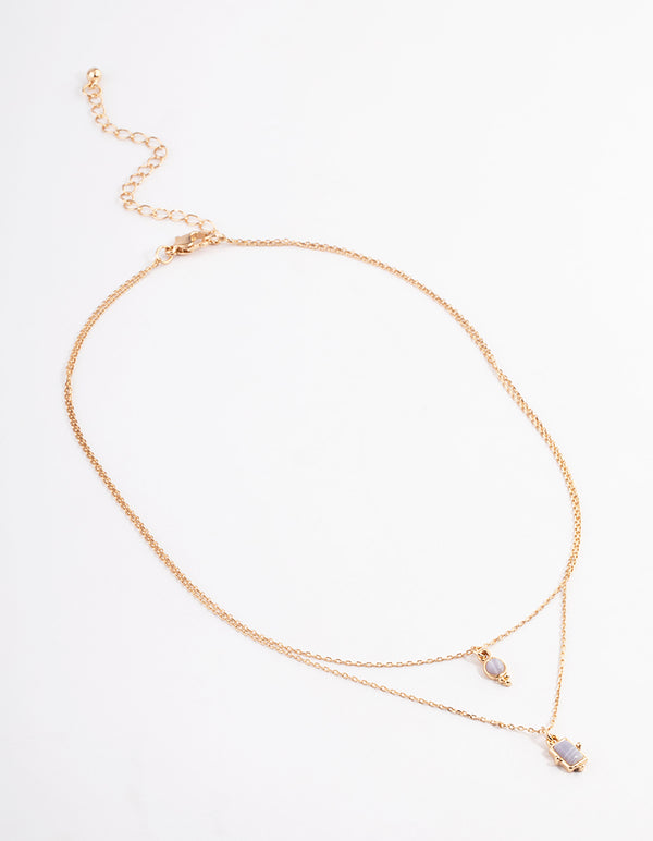 Gold Layered Tiny Charm Necklace