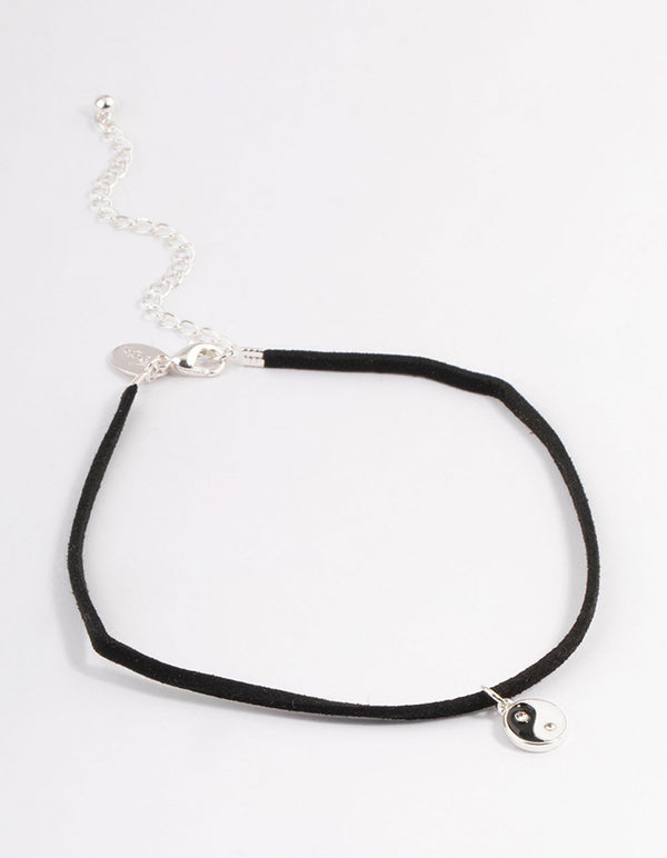 Black Small Yin & Yang Choker