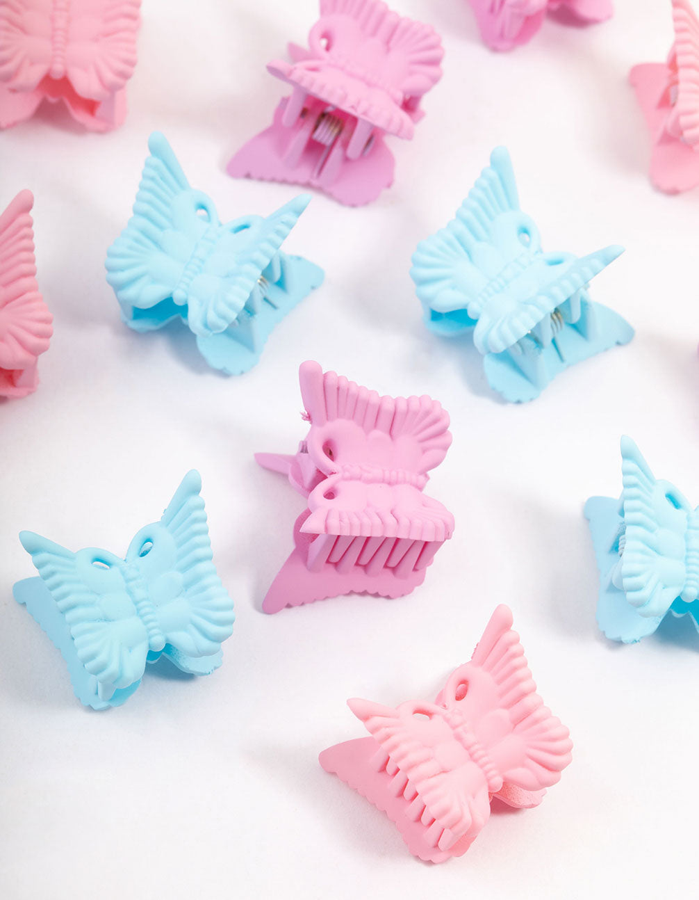 Kids Multi-Coloured Butterfly Claw Clip Pack