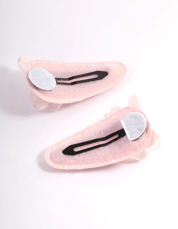 Kids Mixed Metal Bubble Bunny Hair Clips Pack