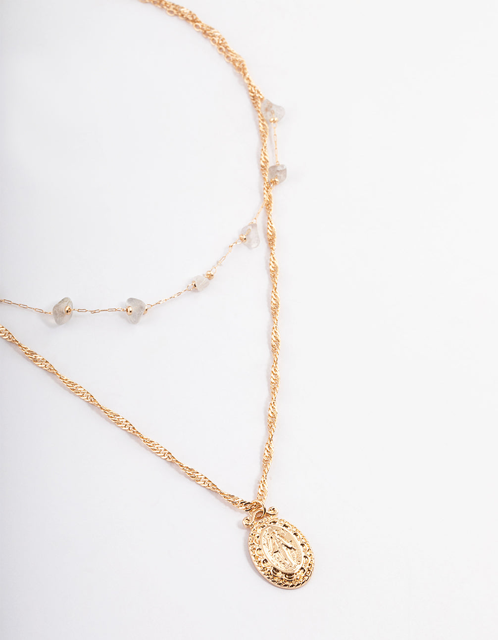Gold Labradorite Layered Choker