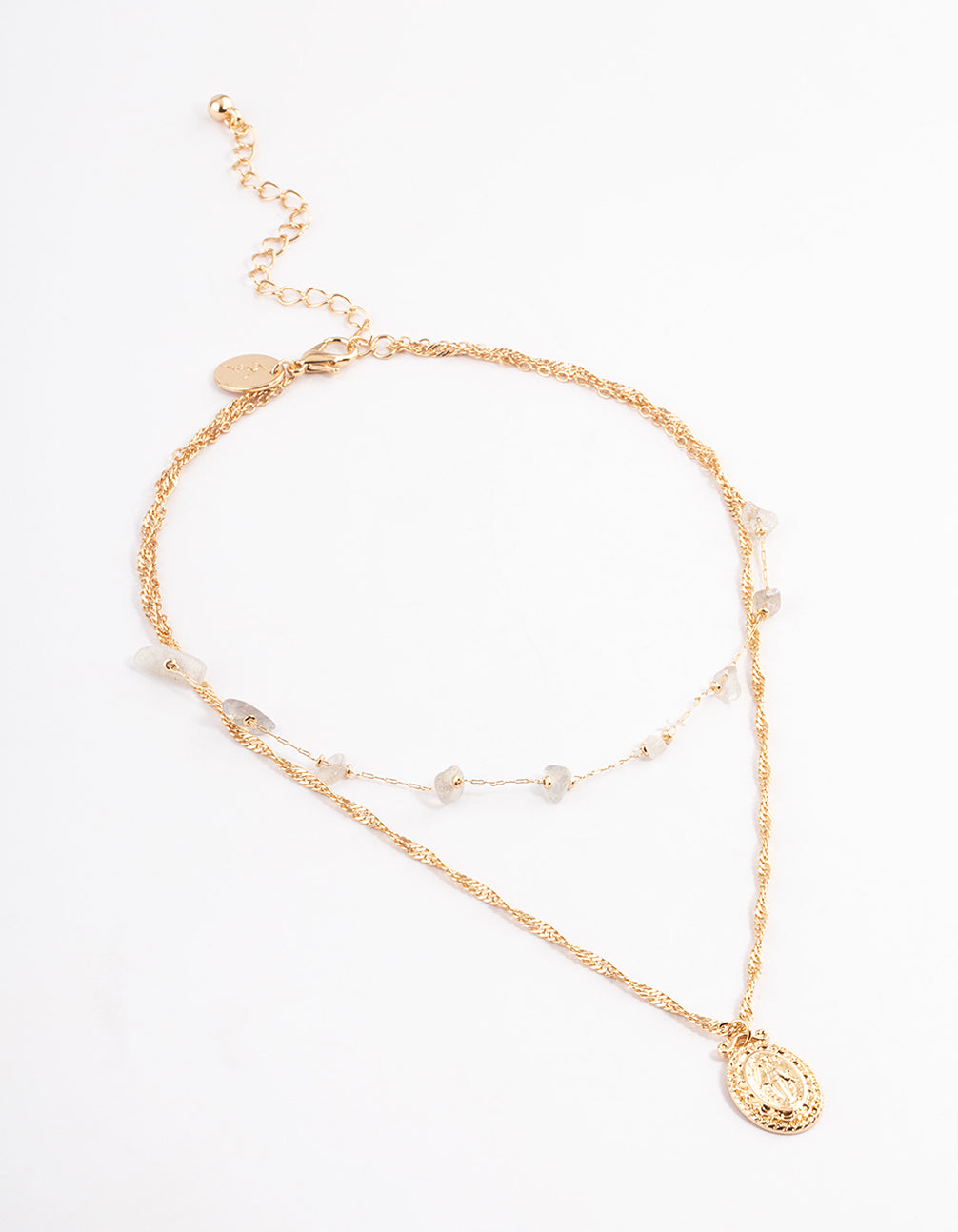 Gold Labradorite Layered Choker