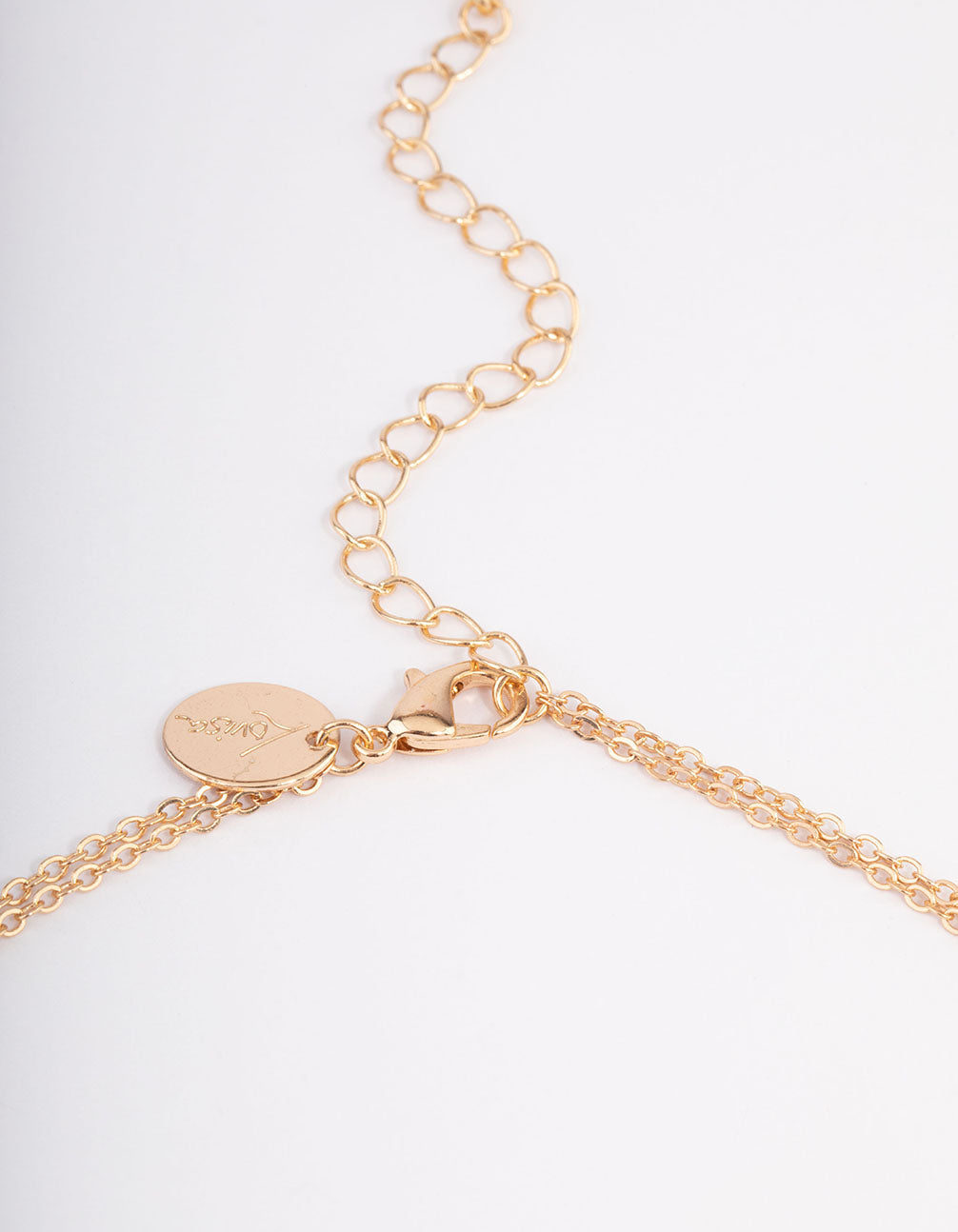 Black Facet Bead Double Row Y-Necklace