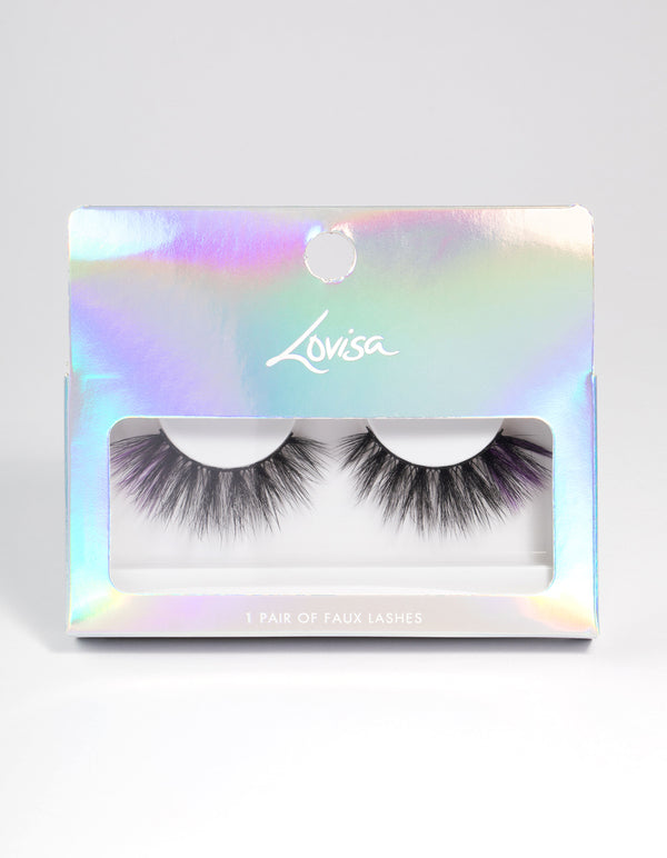 Purple Accent Fake Eyelashes