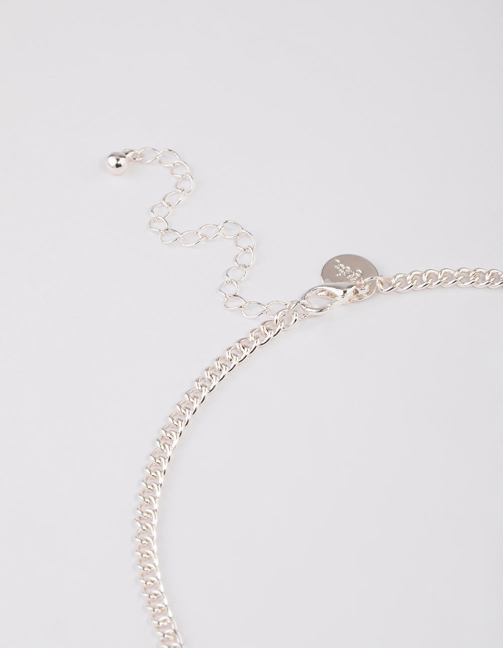 Silver Solid Disc Necklace