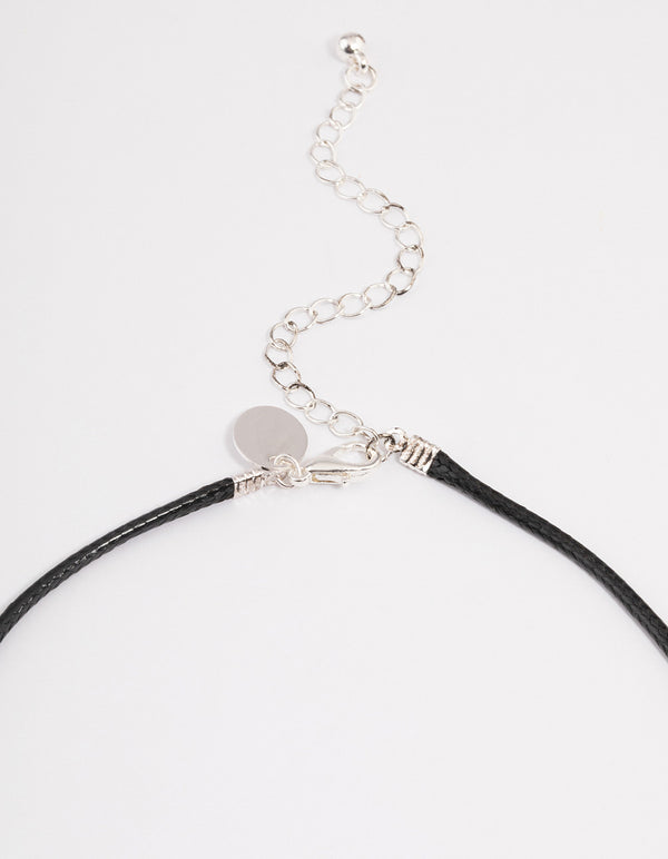 Silver Fairy Moon Choker