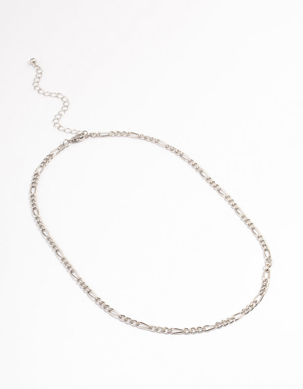 Silver Figaro Chain Necklace