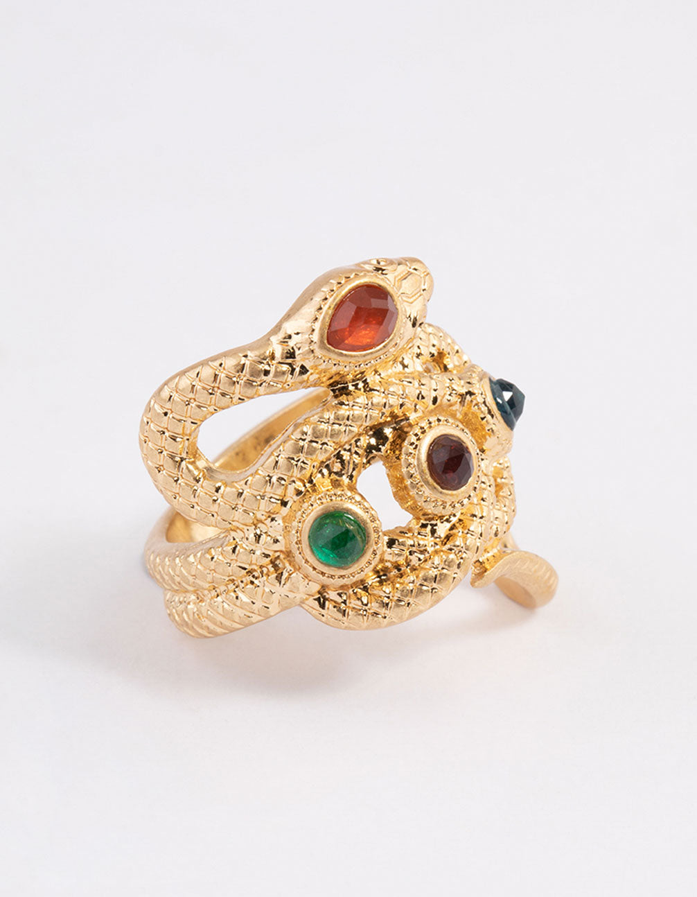 Gold Jewel Snake Ring