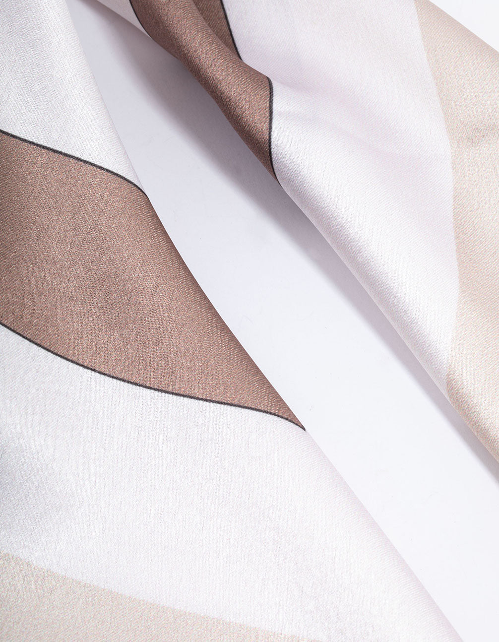 Fabric Neutral Striped Scarf