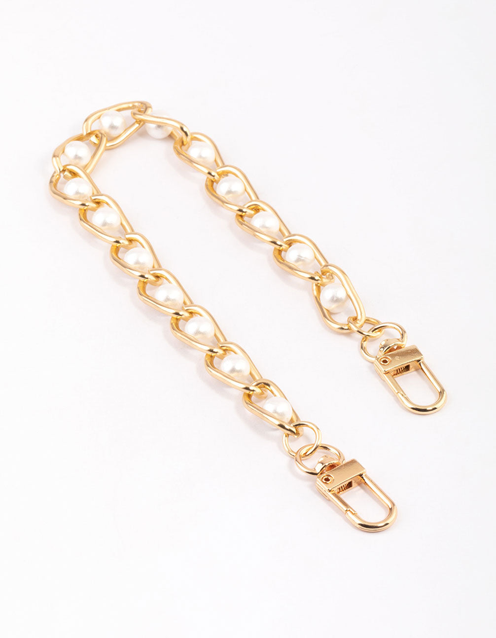 Pearl & Chain Wrist Phone Strap