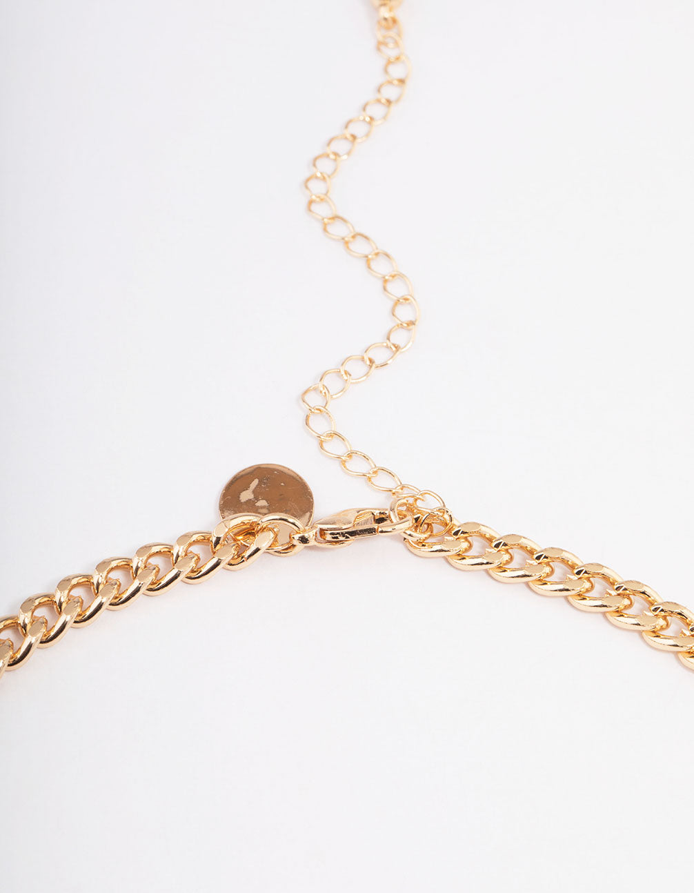 Gold Crystal Heart Choker