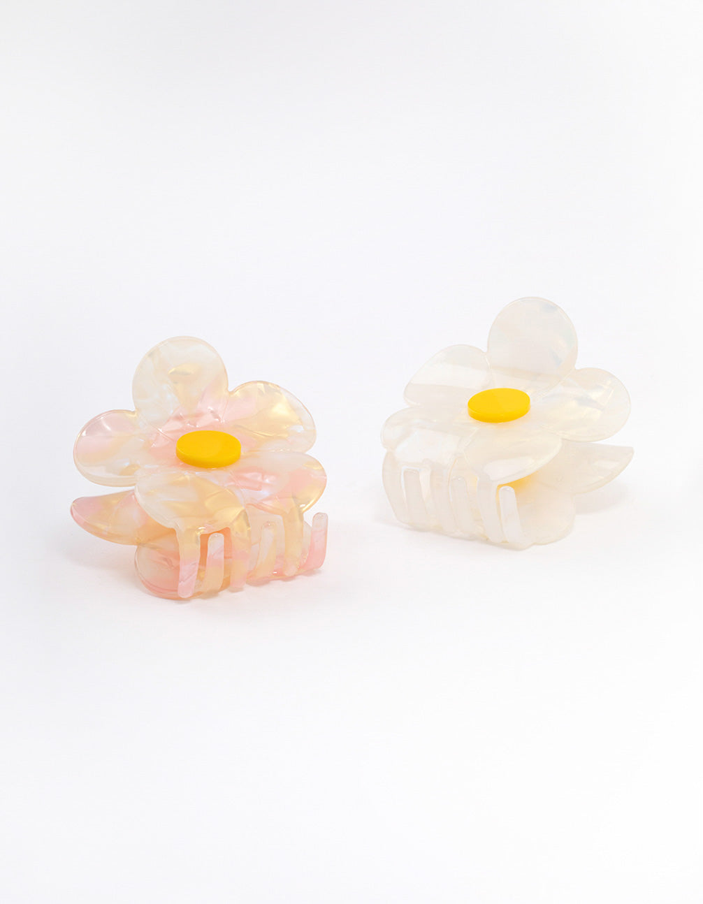 Acrylic Flower Claw Clip Pack