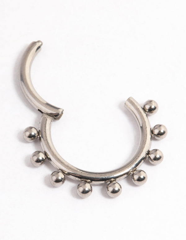 Surgical Steel Clicker Ring 8mm