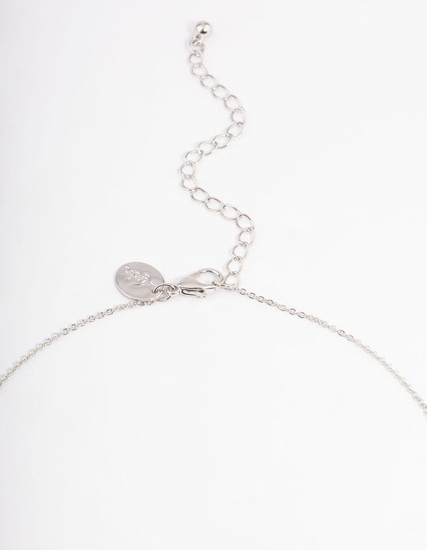 Silver Cubic Zirconia Trio Bezel Jewellery Set