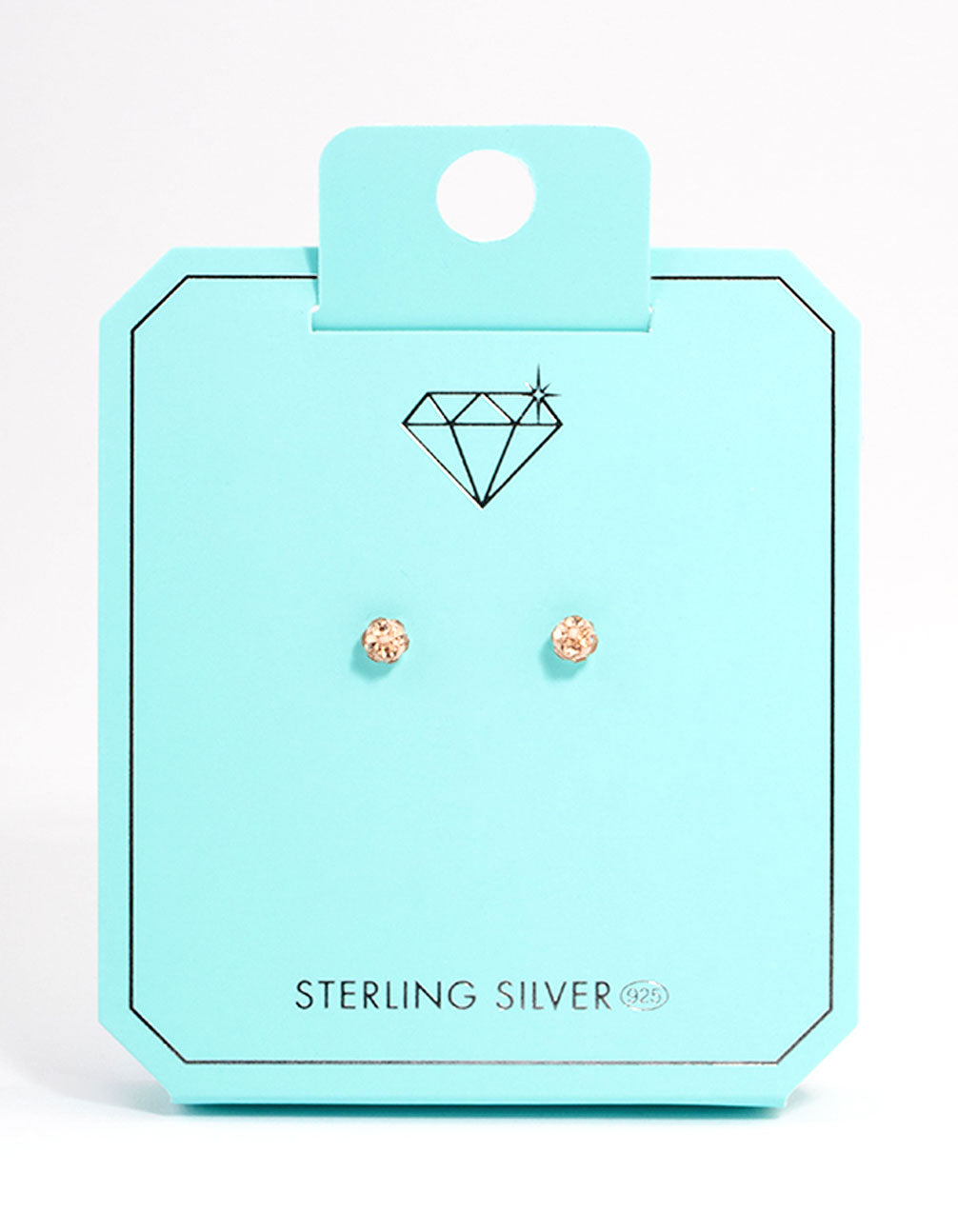Sterling Silver Silk Pave Ball Stud Earrings