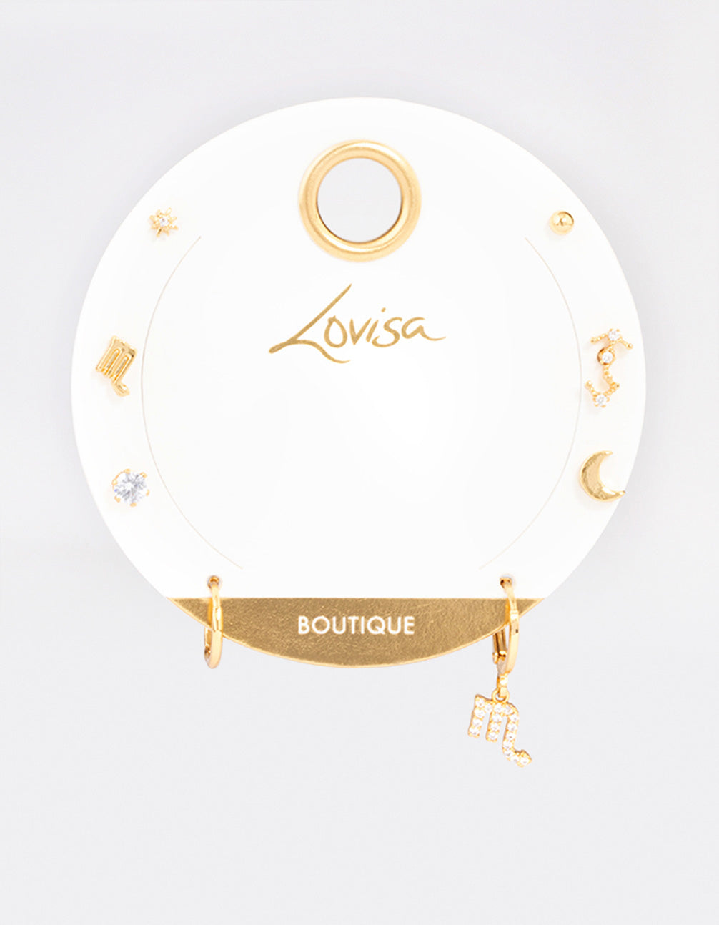 Gold Plated Scorpio Star Sign Ear Stackers
