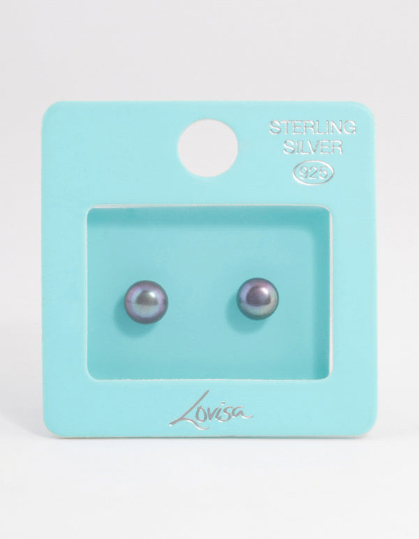 Sterling Silver Freshwater Pearl Stud Earrings