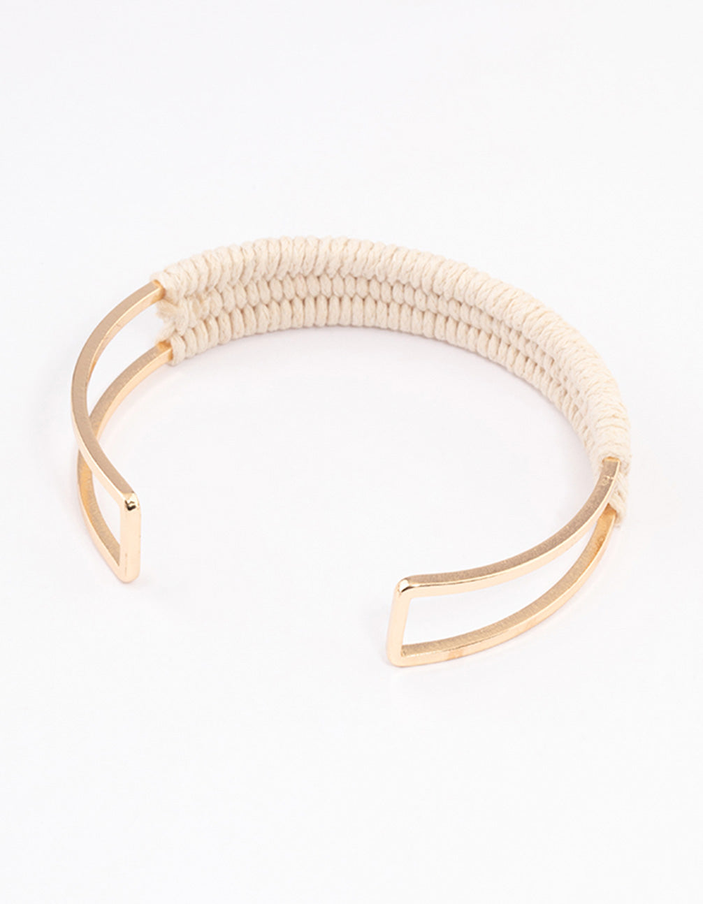 Gold Raffia Wrapped Bangle