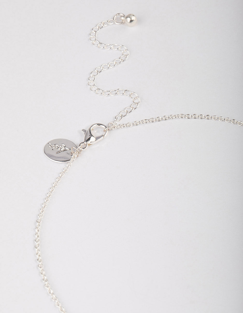 Silver Plated Cubic Zirconia Freshwater Pearl Pendant Necklace