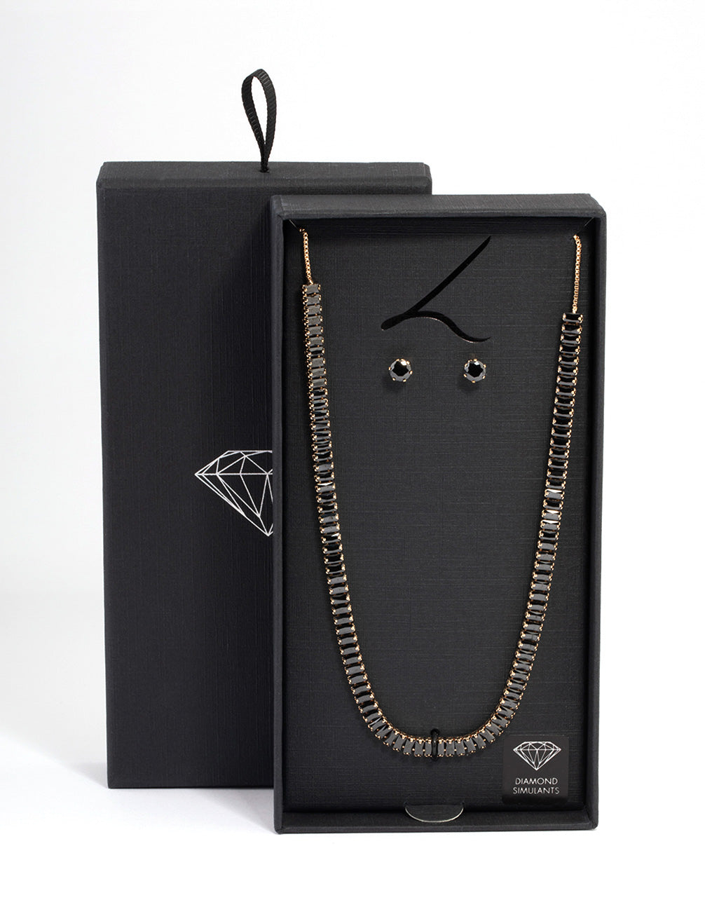 Gold Baguette Jewellery Set