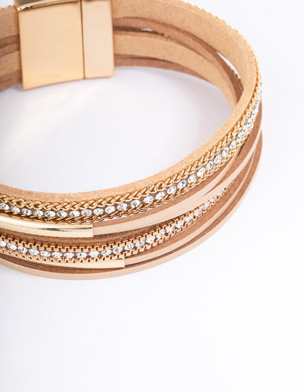 Brown Boho Leather Bracelet