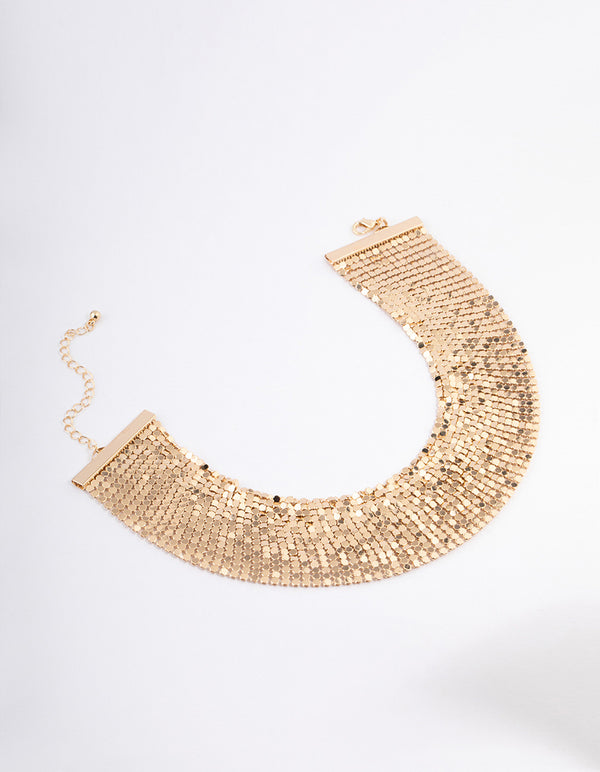Gold Mesh Thick Choker